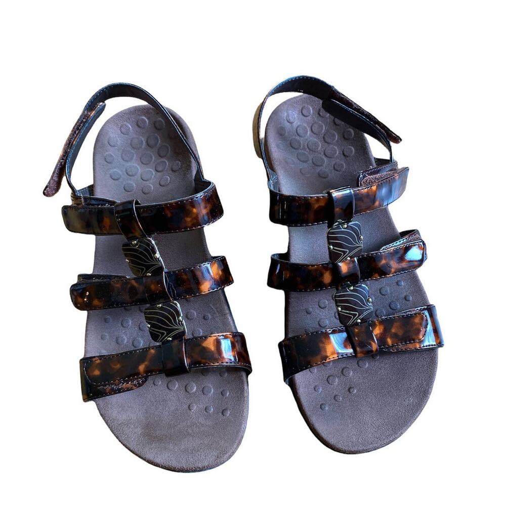 Vionic Gladiator Amber Tortoise Comfort Sandals 8… - image 1